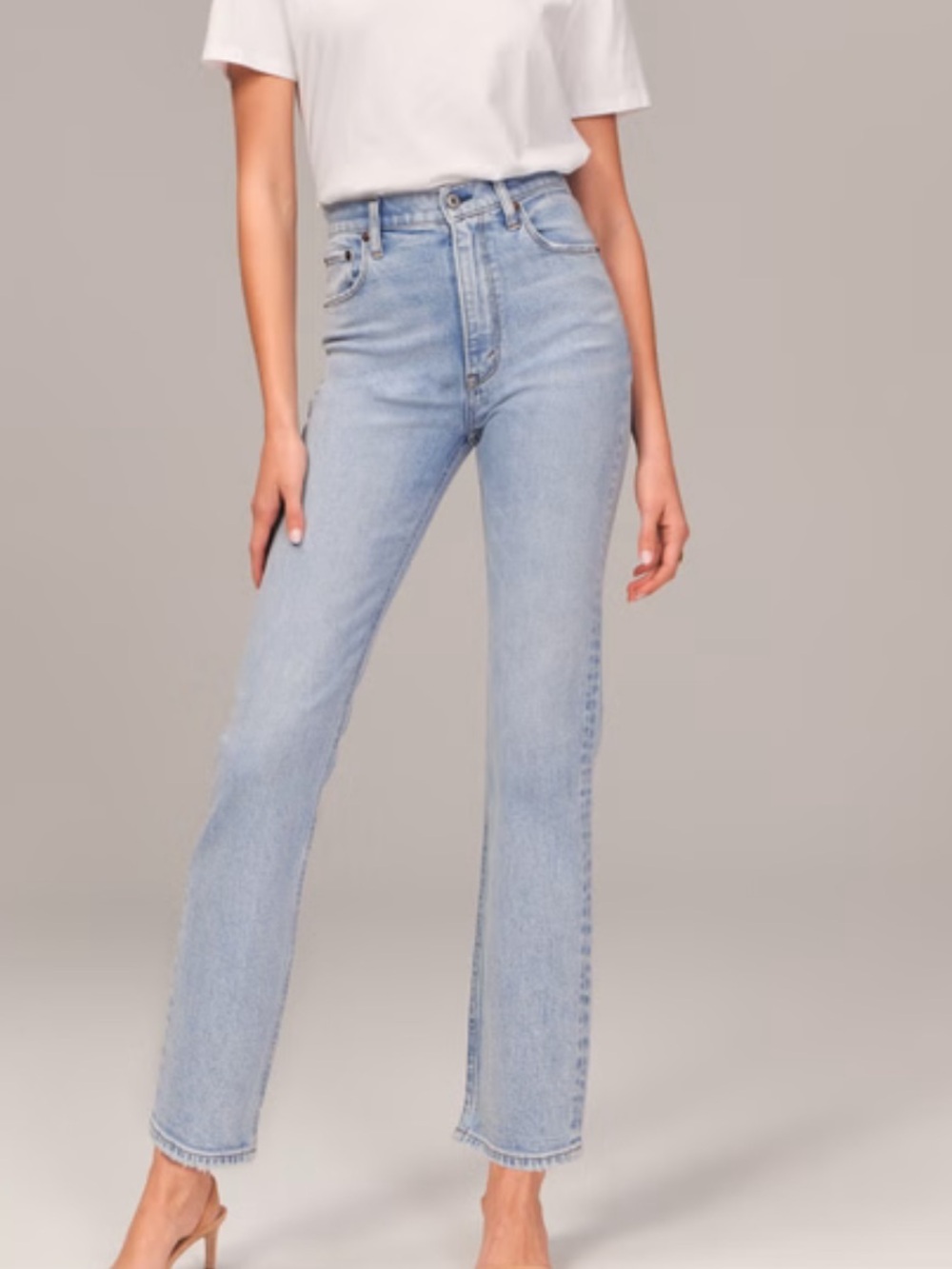 Abercrombie & Fitch The Ankle Straight Ultra High Raise Size 30/10